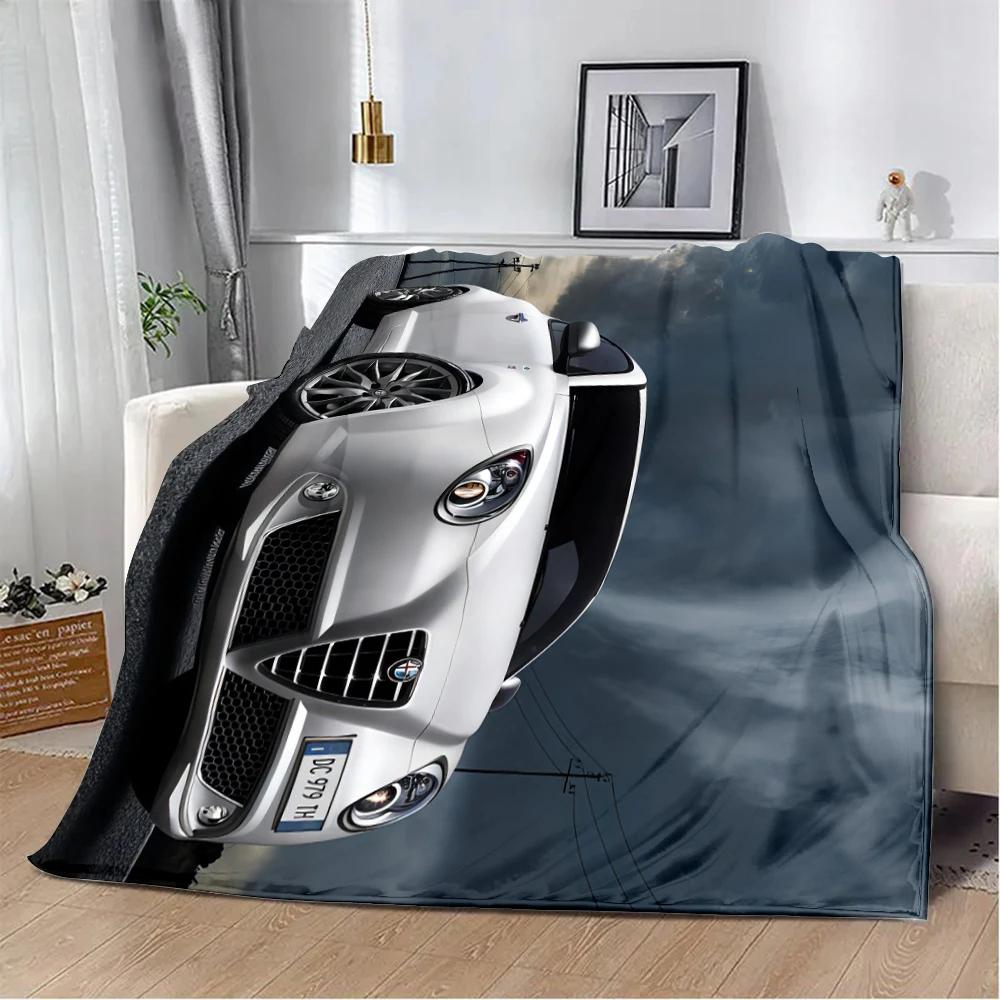 Sportwagen-Luxus-ALFA-ROMEOES-bedruckte Decke, Picknickdecken, warme Decke, weich und bequem, für zu Hause, Reisen, Geburtstagsgeschenk
