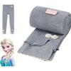 White Girls' Leggings, Spring And Autumn Stylish Pants for Girls, Spring Outerwear Long Trousers SP97706, Light Gray, 130