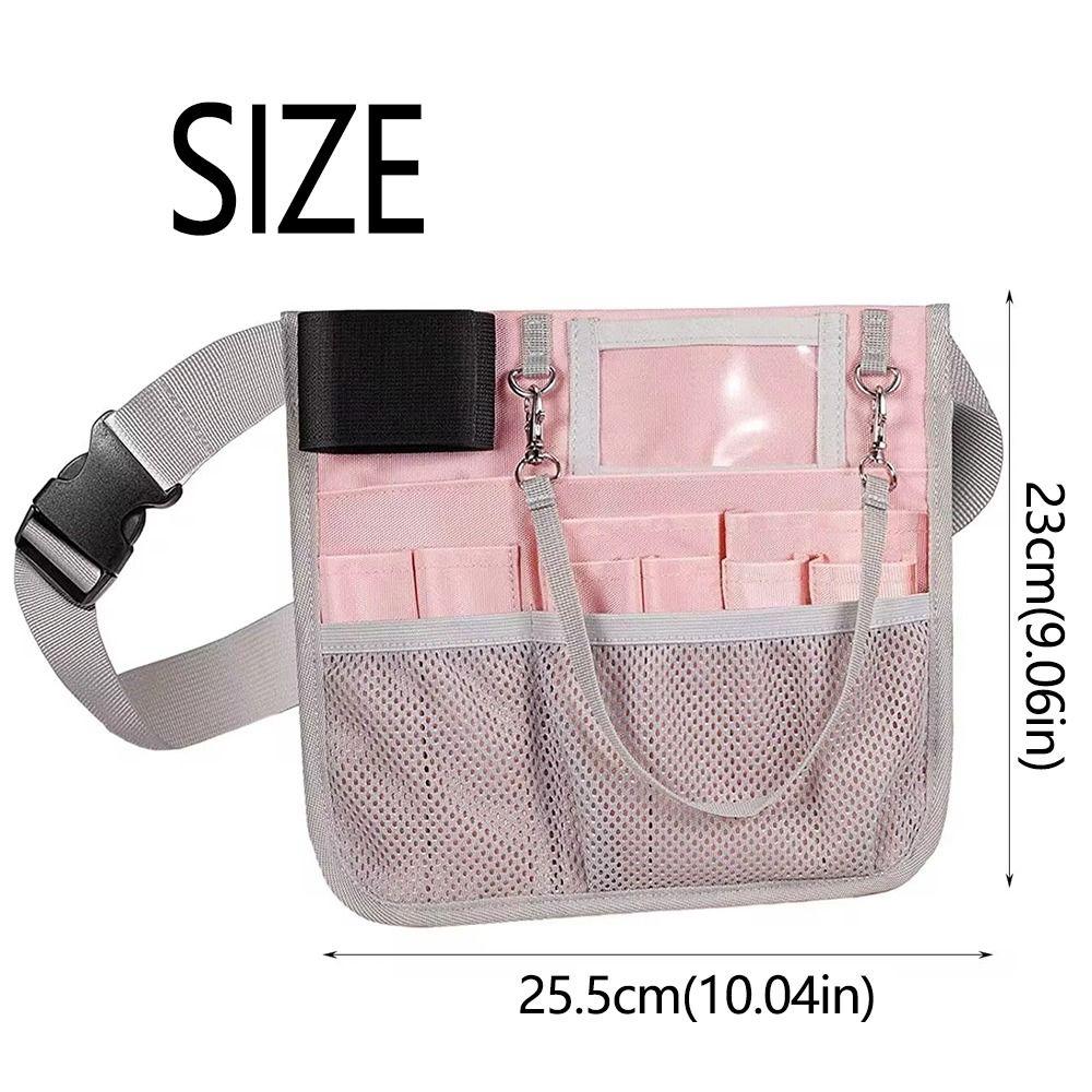 Multi Compartment Waist Bag Pouch Large Capacity Nursing Belt Bag Nurse Supplies