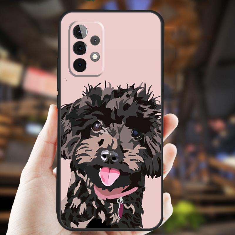 Poodle Dog For Samsung Galaxy A53 A33 A13 A52 A32 A12 A50 A31 A51 A71 A52S A54 A34 A24 A14 Phone Case