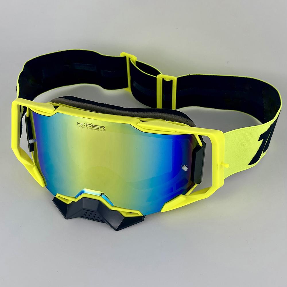 Motocross Glasses Motorcycle Sunglasses Man Windproof Protection Skiing Cycling Racing Off-Road Goggles Tear-off Film