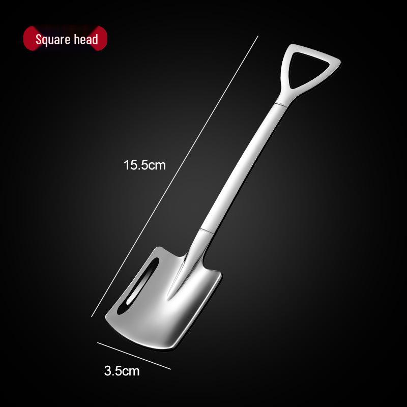 Stainless Steel 304 Watermelon & Dessert Shovel Spoon - Creative Ice Cream Teaspoon