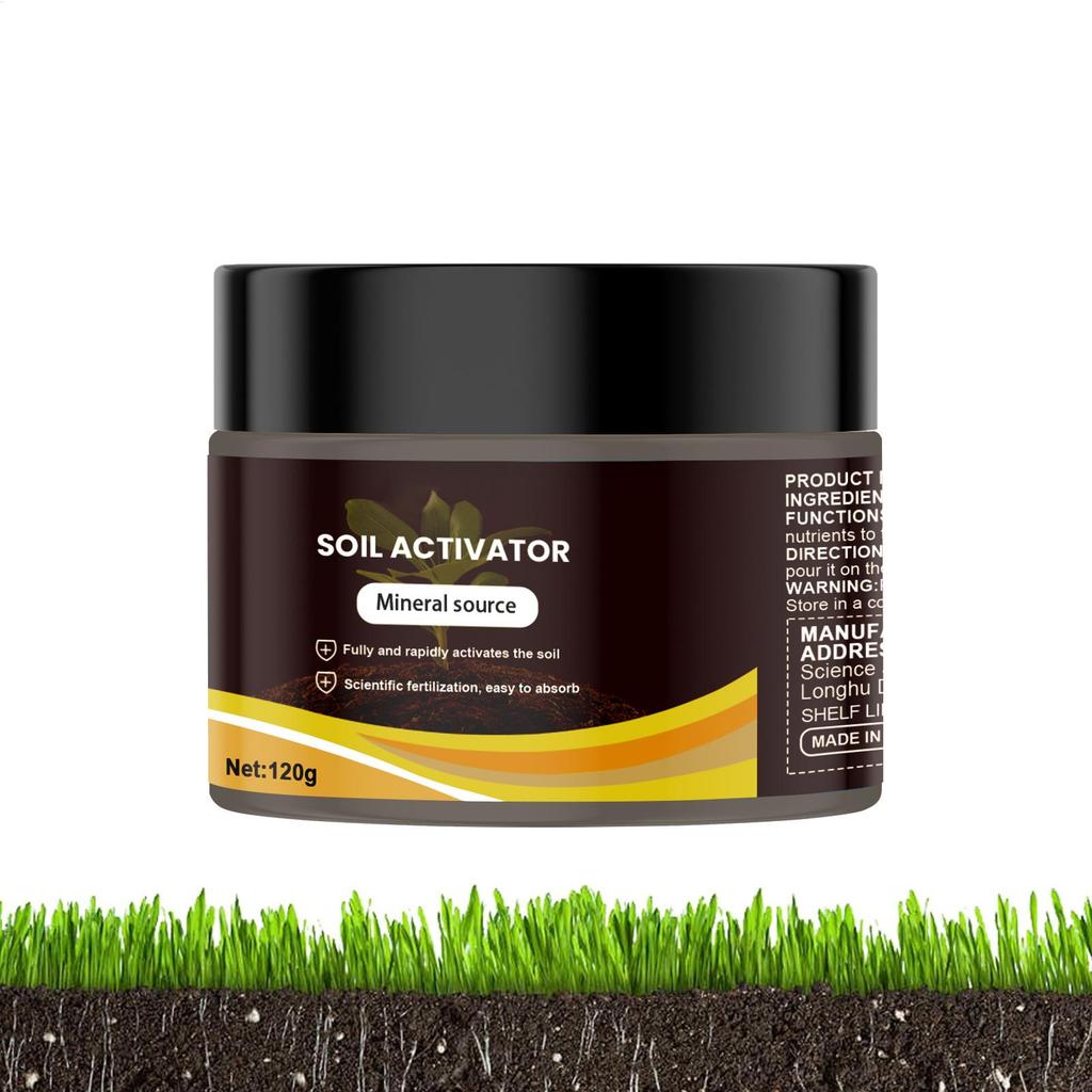Activador de Suelo Profesional 120g Potencia la Absorción de Nutrientes Activador de Suelo Para Reducir la Acumulación de Sales Para Césped Invernadero Balcón