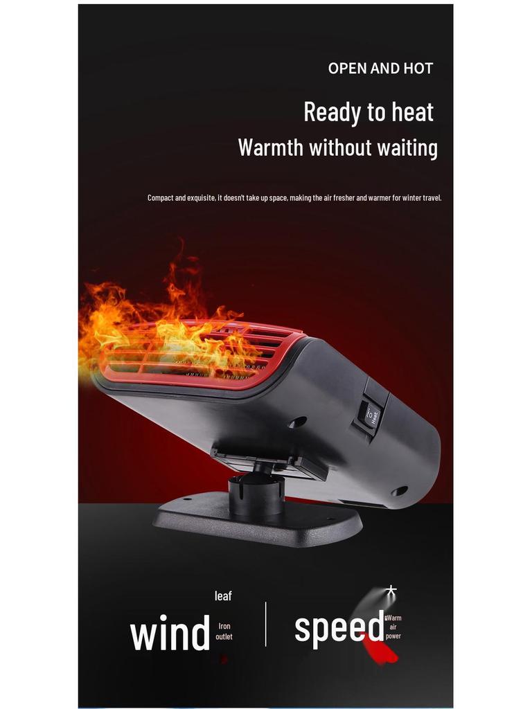 12V Dual-Use Autoheizung & Lüfter zum Enteisen im Winter
