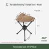 Portable Triangle Folding Chair - Lightweight, Easy to Store for Outdoor and Fishing