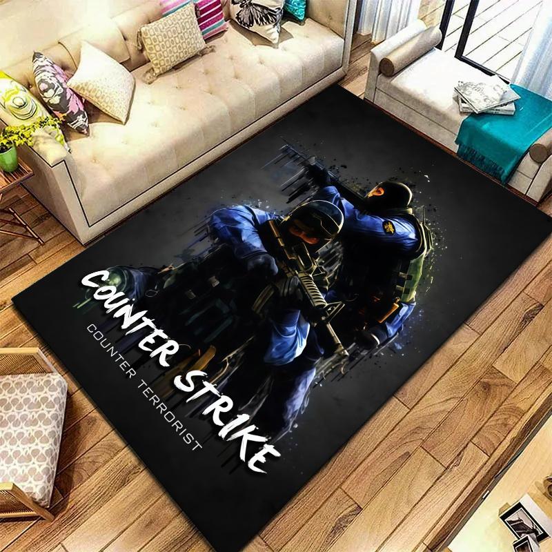 Csgo2 Carpet Rug for Living Room Bedroom Home Sofa Decoration,Kids play Nonslip Floor Mat