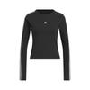 Adidas Women's Sport Style 3-Stripes Long Sleeve Tee