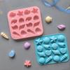 Chocolate Silicone Mold 3D Shell Marine Animal Shape 16 Cavity Candy Cake Decor Pudding Jelly Baking Supplies DIY Tools