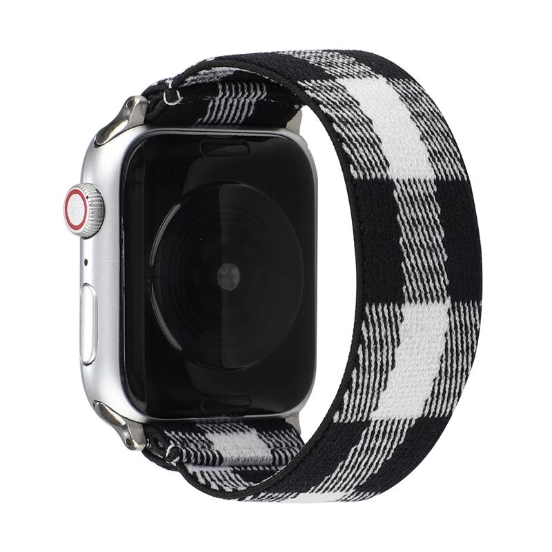 Elastic Fabric Bracelet for Apple Watch Band SE 7 6 5 4 41mm 45mm 40mm 44mm Strap for Iwatch Series 6 5 3 2 38mm 42mm Watchbands
