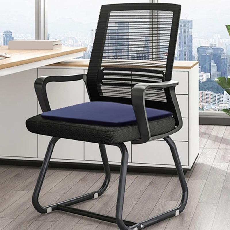 Soft Memory Foam Chair Pad, NonSlip Seats Cushions for Desk Chairs and Vehicles, Eases Lower Back Fatigue