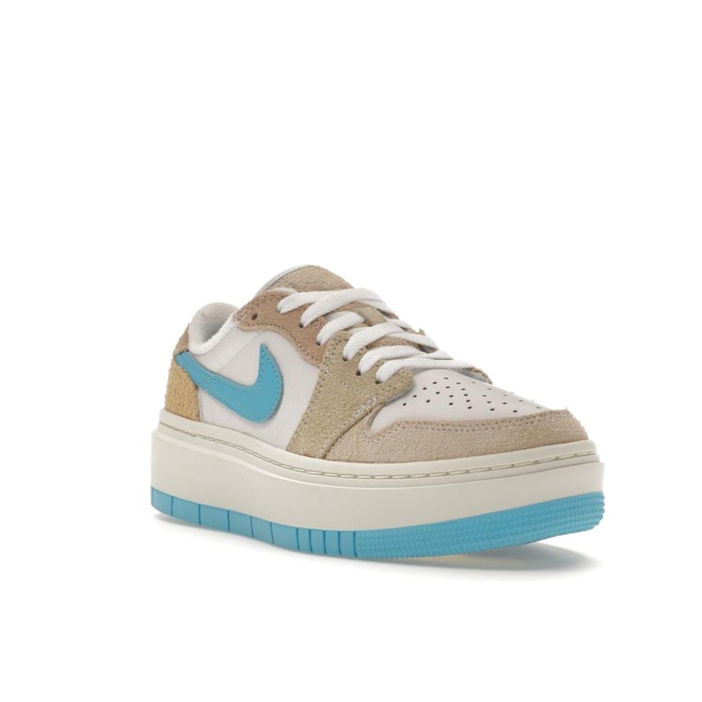Air Jordan 1 Elevate Low SE Salt Lake City Women Sneakers White Sanddrift Oil-Green FD1028-100