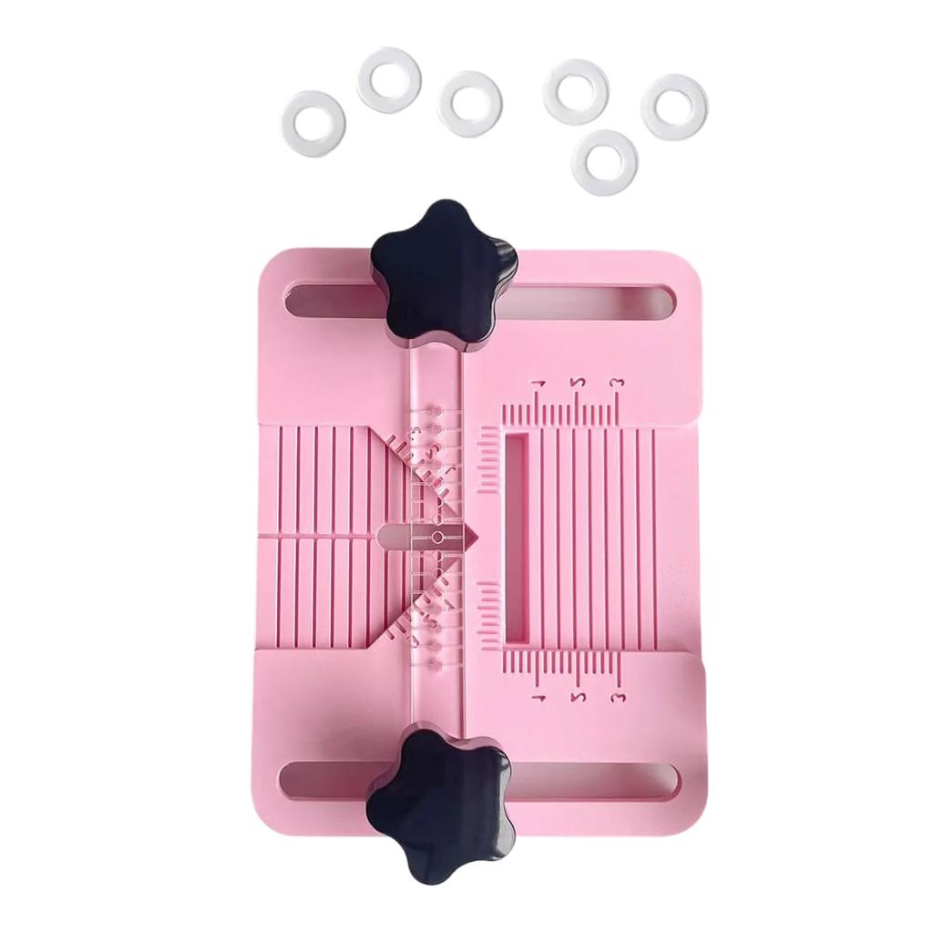 Polymer Clay Earring Drilling Tool With Fixed Plate And Calibration Marks for Hole Positioning In Various Shapes
