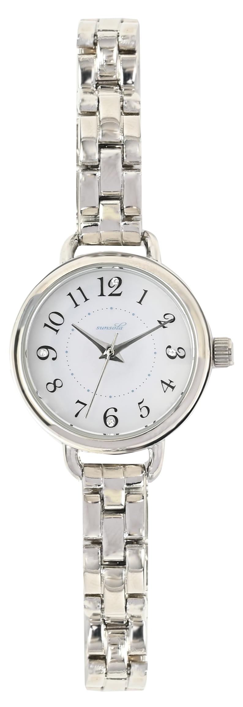 Fieldwork Analog Simple and Metal SO Watto Silver SV Women s Solar-Powered Watch, Easy-to-Read Design, Band, FSC172-1