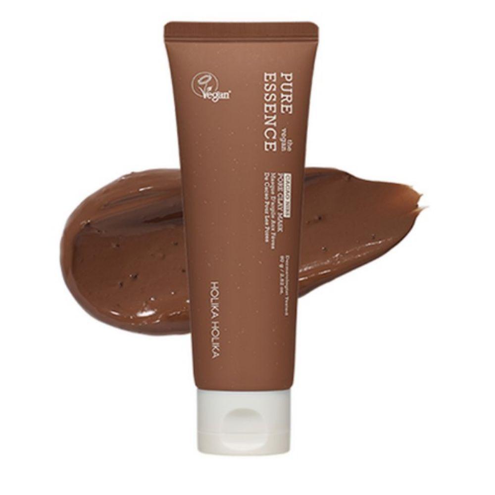 Holika Holika Pure Essence The Vegan Cacao Nibs Pore Clay Mask Deep Cleansing & Pore Tightening 80g