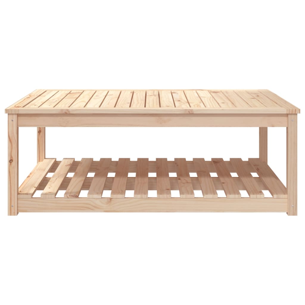 Vidaxl Garden Table, 121X82.5X45 Cm, Solid Pine Wood