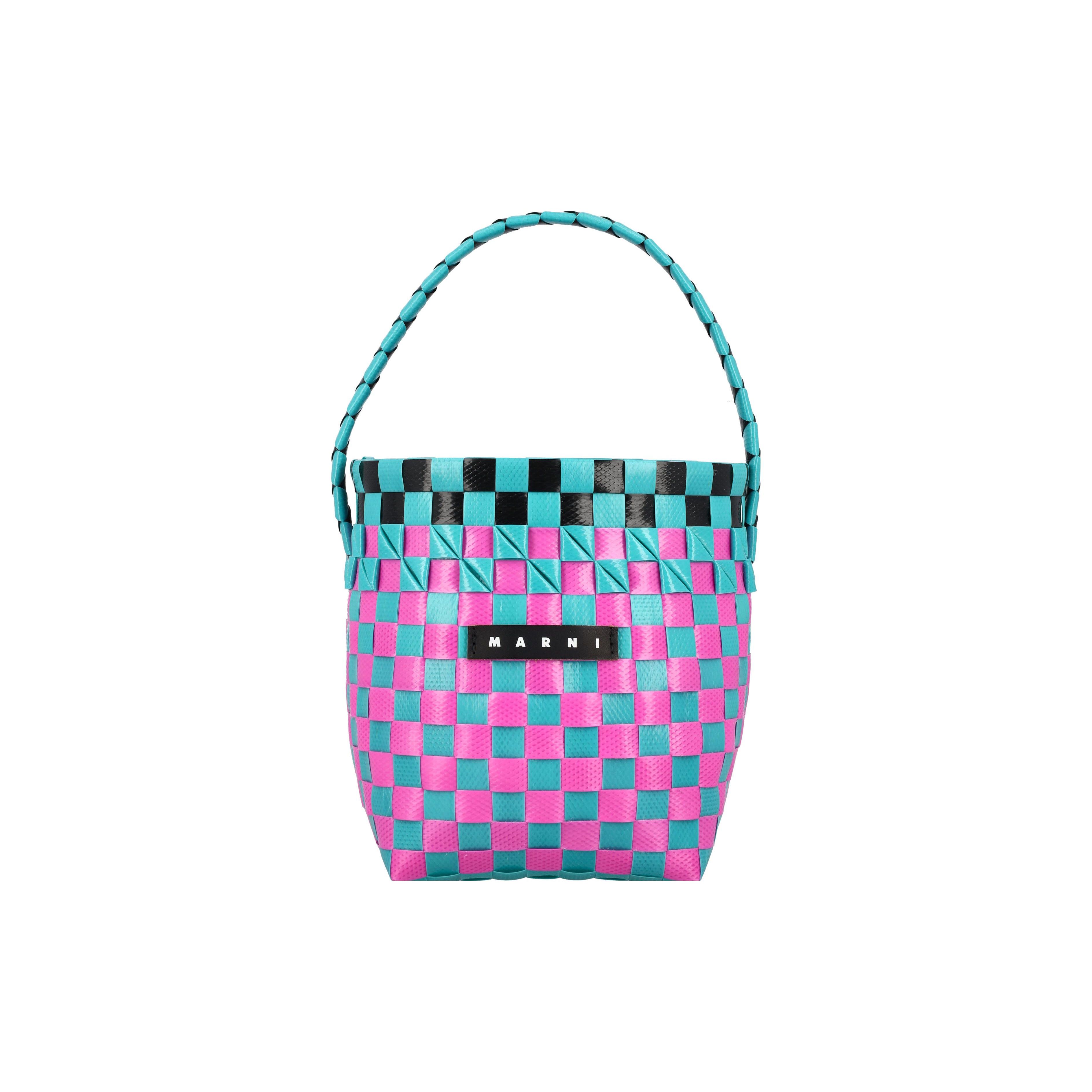 Marni Logo Patch Polypropylene Shoulder Tote Bag Regular Kids Kids bags Magenta Blue Black M00332M00IWMW62F0MC24 Basic Set BagDust Bag 18390₽