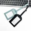 Customizable Soft PU Leather Luggage Tag with Logo and Travel Info Slot