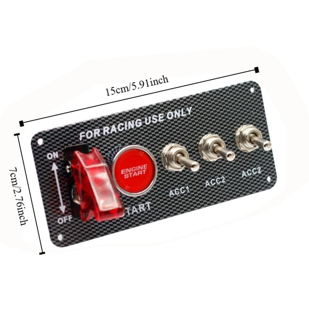 Ignition Combination LED Ignition Switch Panel Racing Car Engine Start Push Button Racing Car