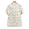 Grandma's Summer Cotton Short Sleeve Shirt - Women's Cotton Linen Top for Middle-aged and Elderly