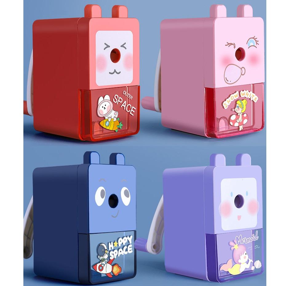 Cartoon Mechanische Bleistift Spitzer Auto Fütterung Manuelle Spitzer Kinder Geschenk Schreibwaren Schule