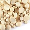 5-100Pcs Natural Half Wooden Beads 12/15/20/25/30mm Half Unfinished Wood Balls Split Wood Beads for DIY Craft Toy Home Decor