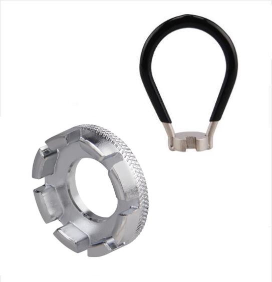 Steel Wire Wrench Spoke Tire Repair Tool Set Universal 8 Port Wheel Disassembly Chain Bike Motorcycle Tool Kit
