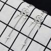 Pentagram Sword Earrings Silver Plated Hug Hoop Pendant Witch Jewelry Pagan Wikentaro Gothic Emo Women's Gift