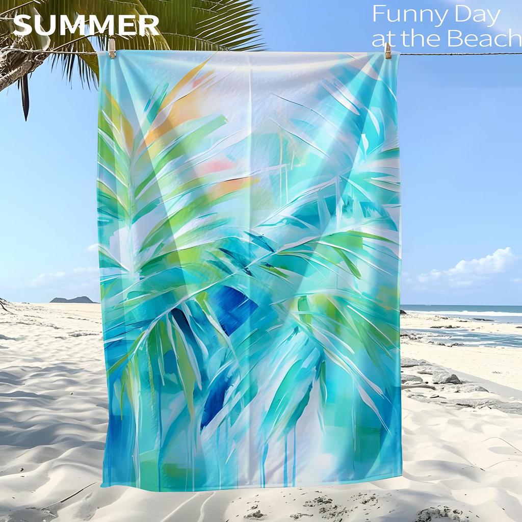 Quick-Drying Ultra-Fine Fiber Sports & Beach Towel - Absorbent, Digitally Printed for Adults
