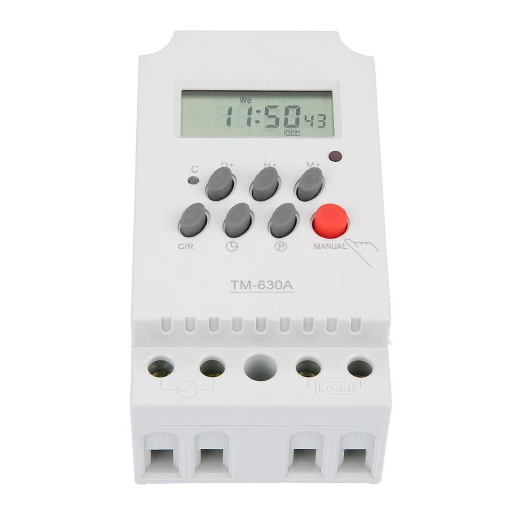 TM630A 12V DC/AC220V Mini LCD Digital Microcomputer Control Power Timer Switch