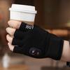 Fingerless Heated Gloves Cordless Portable Re Able Half Finger Heated Gloves for Working Studying Fishing