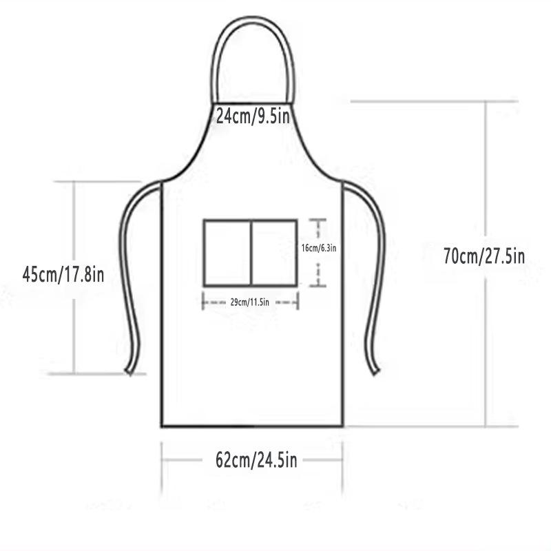 Unisex Waist Apron for Restaurant, Supermarket, Fruit & Catering Stores with Logo Printing Unisex