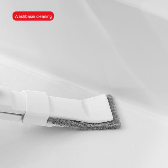 Cleaning Brush Shovel with 10 Replacement Cloth Remove Dirt Easily Multifunctional Corner Stain