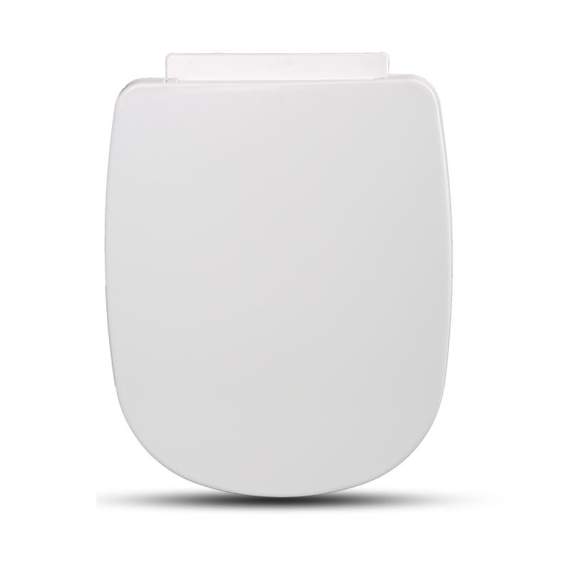 Square Shape Bathroom Toilet Seat pp Toilet Lid Cover (White,Plastic) белый
