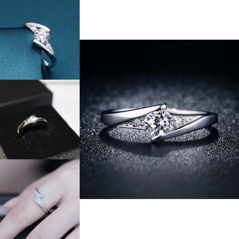 Copper Crystal Wedding Ring For Women With Fashion Jewelry For Daily Wear