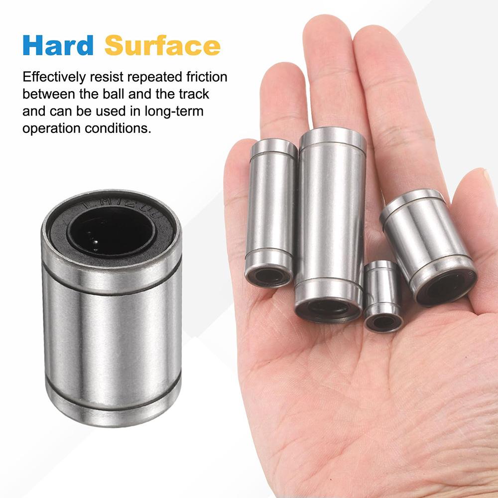 1pcs Linear Bushing LM3UU/LM4UU/LM5UU/LM6UU/LM8UU/LM10UU/LM12UU~LM50UU CNC Linear Bearings for Rods Rail Linear Shaft Parts