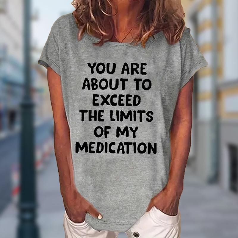 Women Summer T Shirt  Print Personalized Trend Short Sleeve Tees Casual   Printed  Tops