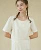 WIOE Linen Shirring Dress_Beige