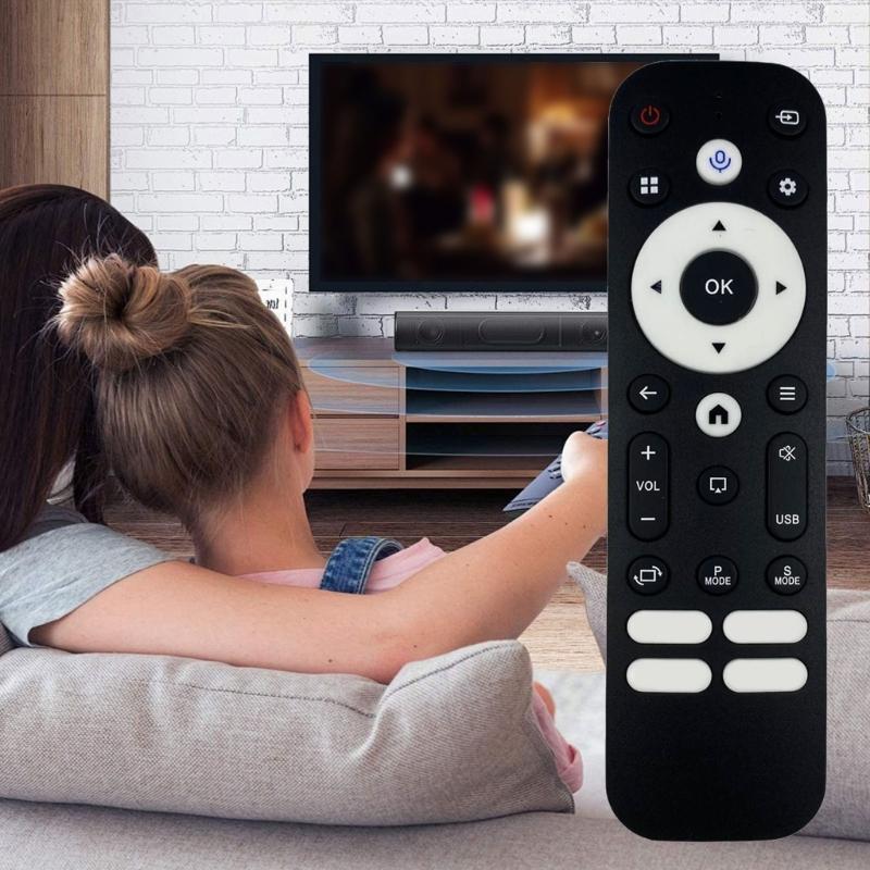 Voice Remote Controller with Quick Setups for Gaimoo TVs Easy Pairing Ergonomic Design Portable Backlit Remote Control