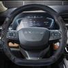 Carbon Fiber +Leather D Shape Car Steering Wheel Cover For Chery Exeed VX  2022 LX -2022 TXL -2022 Auto Accessories