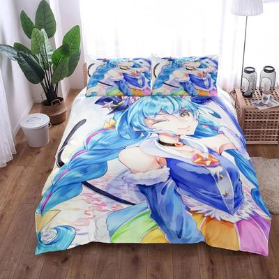 Star Twinkle Precure Soft with Soft Fabric Duvet Cover Set Without Shet King Quen Double Ful Twin Single Sized Dimensions Bed Linen Set