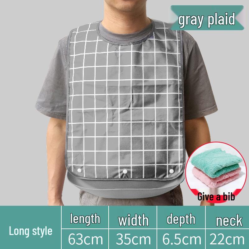 Waterproof Silicone Bib for Adults: Ideal for Elderly Mealtime