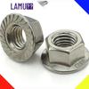 316 Stainless Steel Serrated Flange Nut, Anti-slip, Toothed, Sizes M3-M12