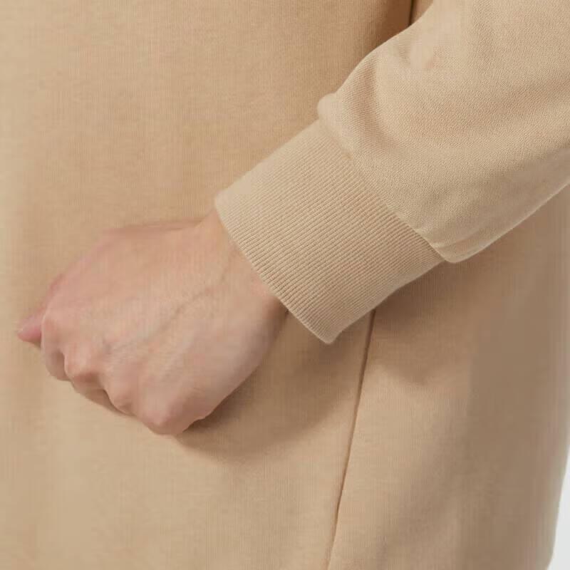 Adidas Letter Print Loose Fit Long Sleeve Hoodie Men hoodies Khaki JJ0419