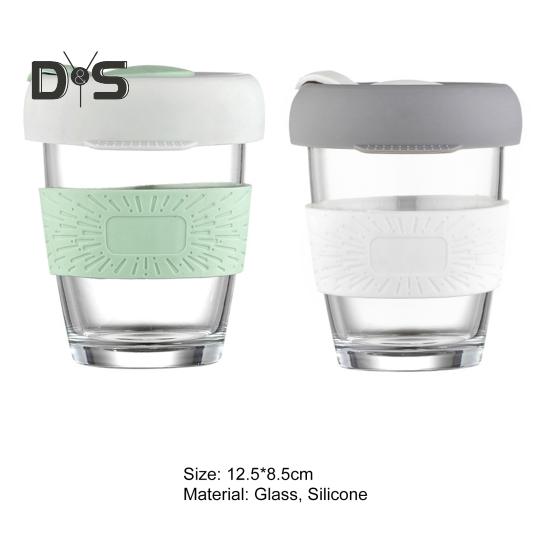 350 ML vannkopp direkte drikke tykk glass kaffekopp med anti-skald koppholder