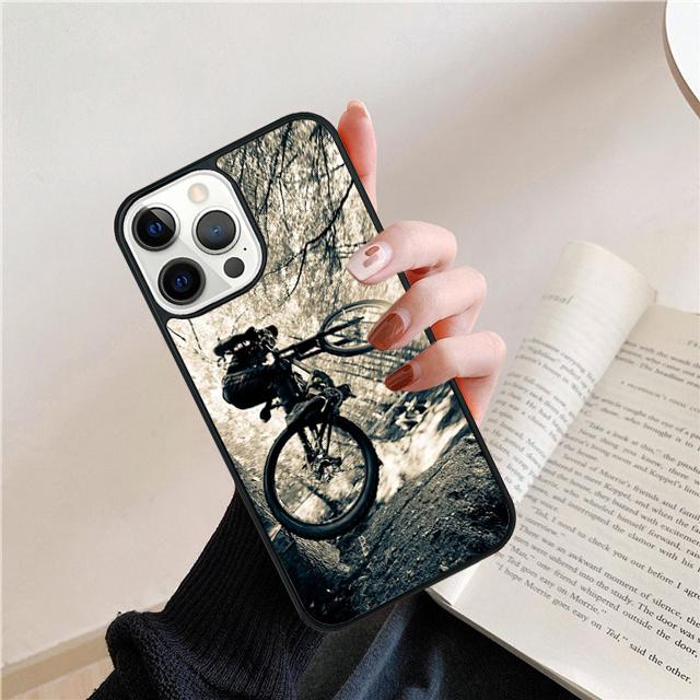 Sport Mountain Bike Cycling Art Phone Case Cover for iPhone 17 Air 16 15 14 13 11 12 Pro Max Plus Shell Coque