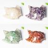 Natural Crystal Fish Resin Art Decor With Oceanic Animal Figurine For Office Desk Gifts