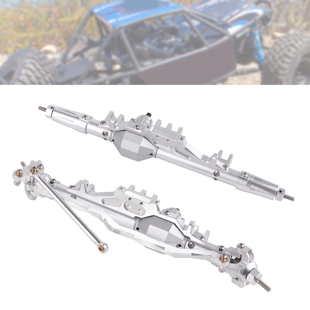 RC Front Rear Axle Replacement Parts Fit for Axial WRAITH RR10 1 10 RC Climbing CarSilver
