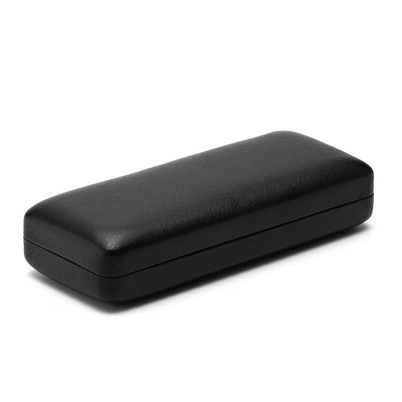 Fashion Simple PU Leather Glasses Metal Square Portable Sunglasses Case Women Men Durable Eyewear Storage Box
