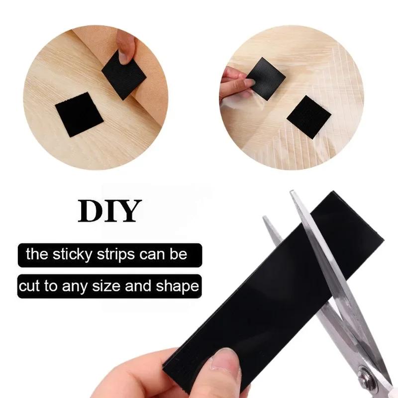 Car Fastener Accessories Diy Sofa Tape Universal Velcros Double-sided Non-slip Carpet Fixing Stickers Self-adhesive Apparel Arts