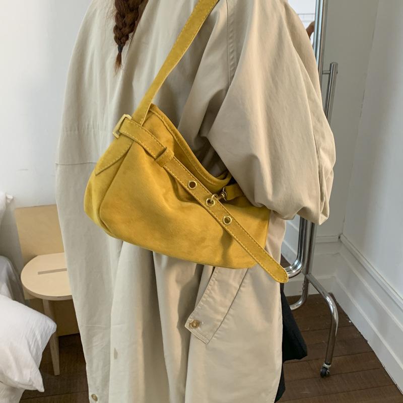 Underarm Bag Women's 2025 New Trendy Niche Retro Fashion Light Luxury Niche High-end Shoulder Bag Bucket Bag